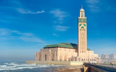 Hasan II Mosque in Casablanca, Morocco