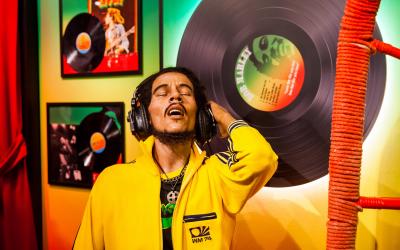 Wax figure of Bob Marley   Amsterdam