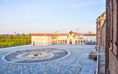 Reggia baroque royal palace in Venaria Reale Turin Italy