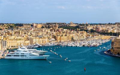 View of the marina in Valletta   Malta