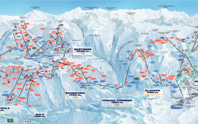 Vialattea Ski Map