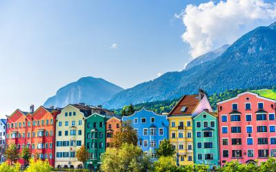 Mariahilf view of Innsbruck   Austrija