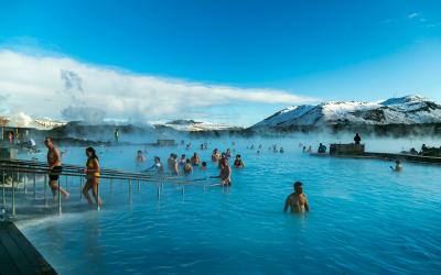 blue lagoon, winter, iceland