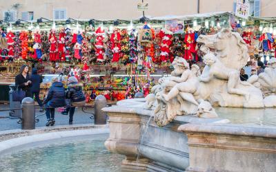 Piazza Navona on Dec 2