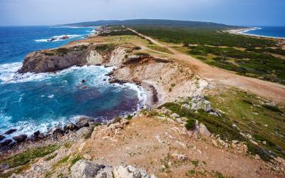 Last point of Karpaz peninsula   cape Zafer Burnu, North Cyprus