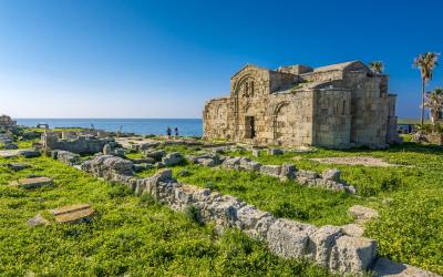 Ayios Philon church ruin at Karpaz Region of Cyprus