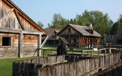 KANADA Sainte Marie Among The Hurons was a Jesuit mission in Wendake, not far from what is now Midland in the Canadian province of Ontario