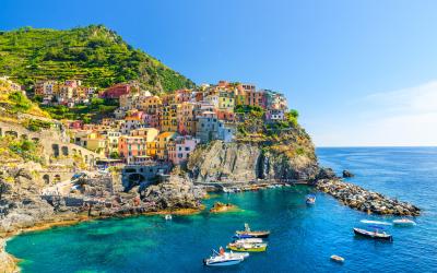 Manarola traditional typical Italian village in National park Cinque Terre