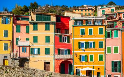 Riomaggiore is a small town in Cinque Terre national park