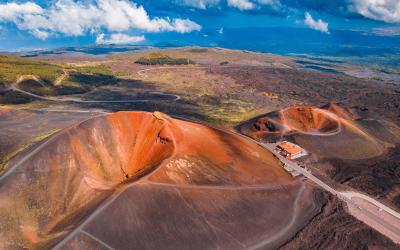 Mountain volcano Etna Sicily, Italy.