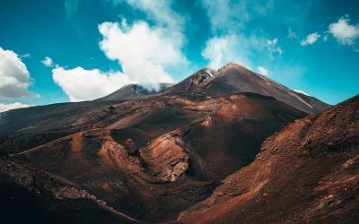 Etna Italy Sicily Vulcano Crater